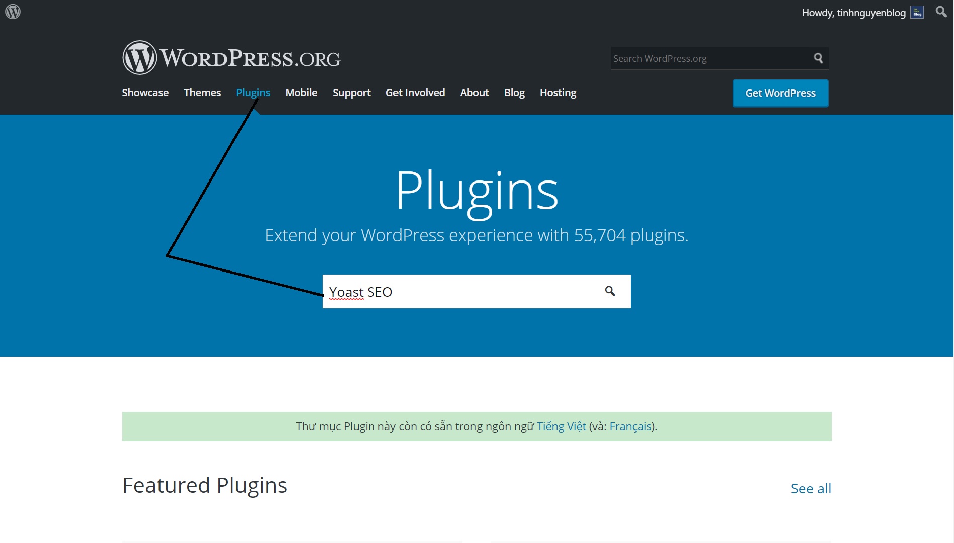 Cách tải về phiên bản cũ của một plugin nào đó trên WordPress.org