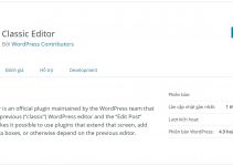 “Bật” trình soạn thảo cũ của WordPress không cần cài plugin Classic Editor