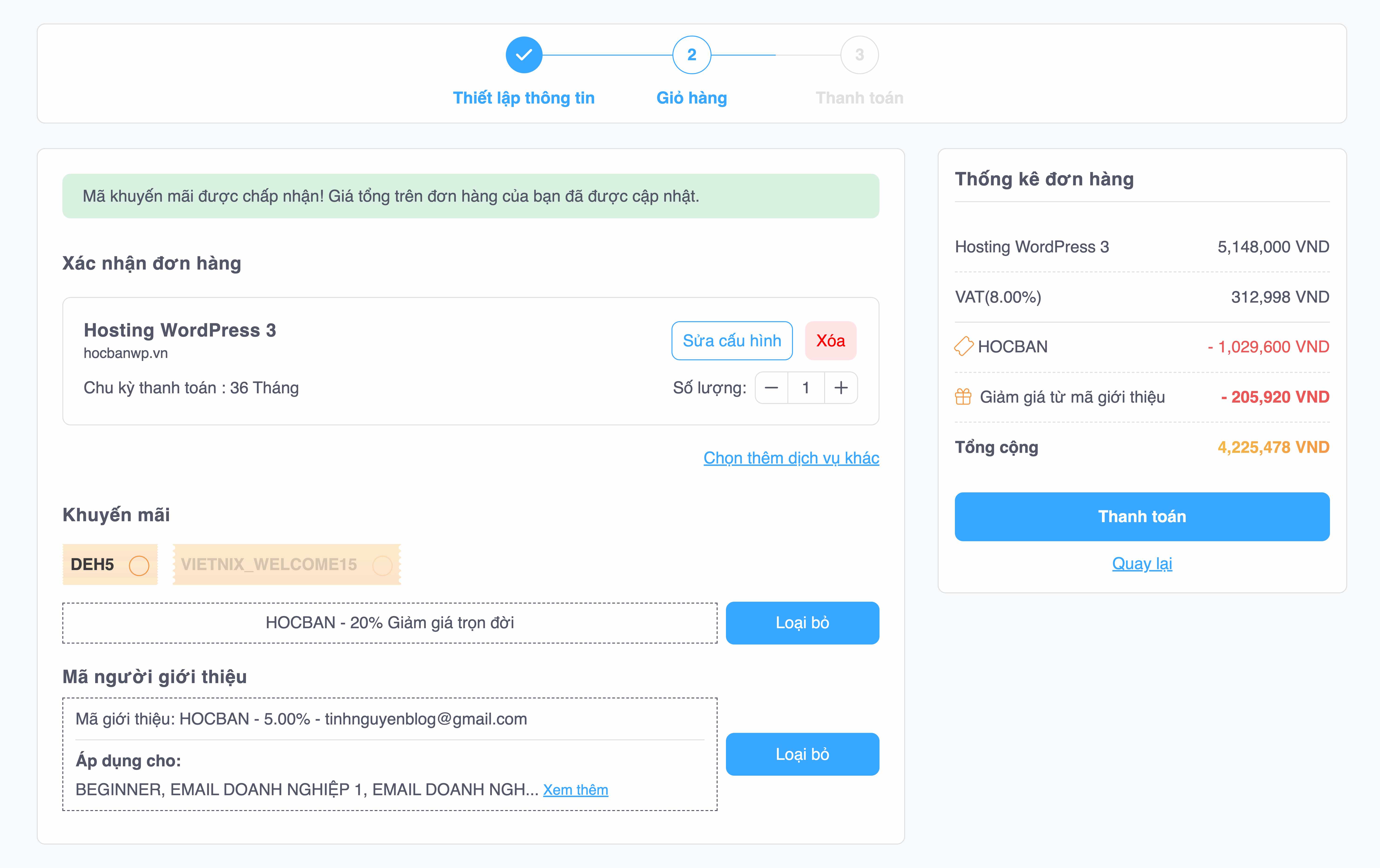 Mã giới thiệu Vietnix
