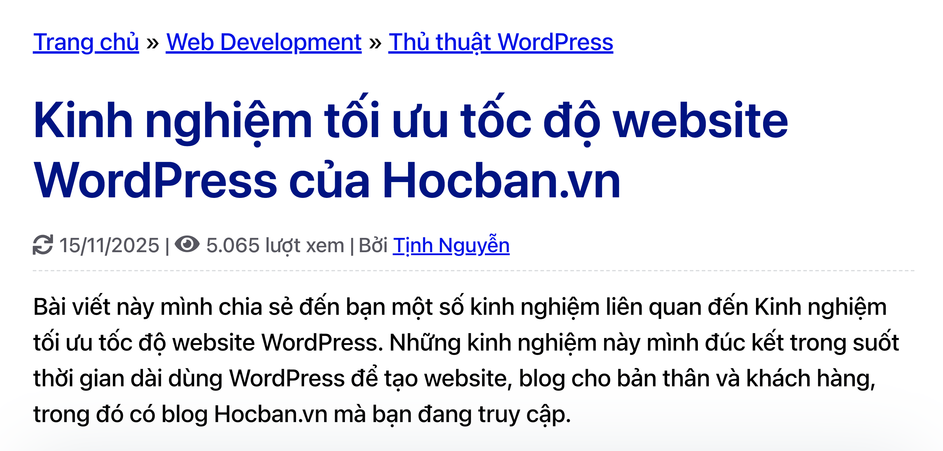 Cách hiển thị lượt xem bài đăng trên theme GeneratePress