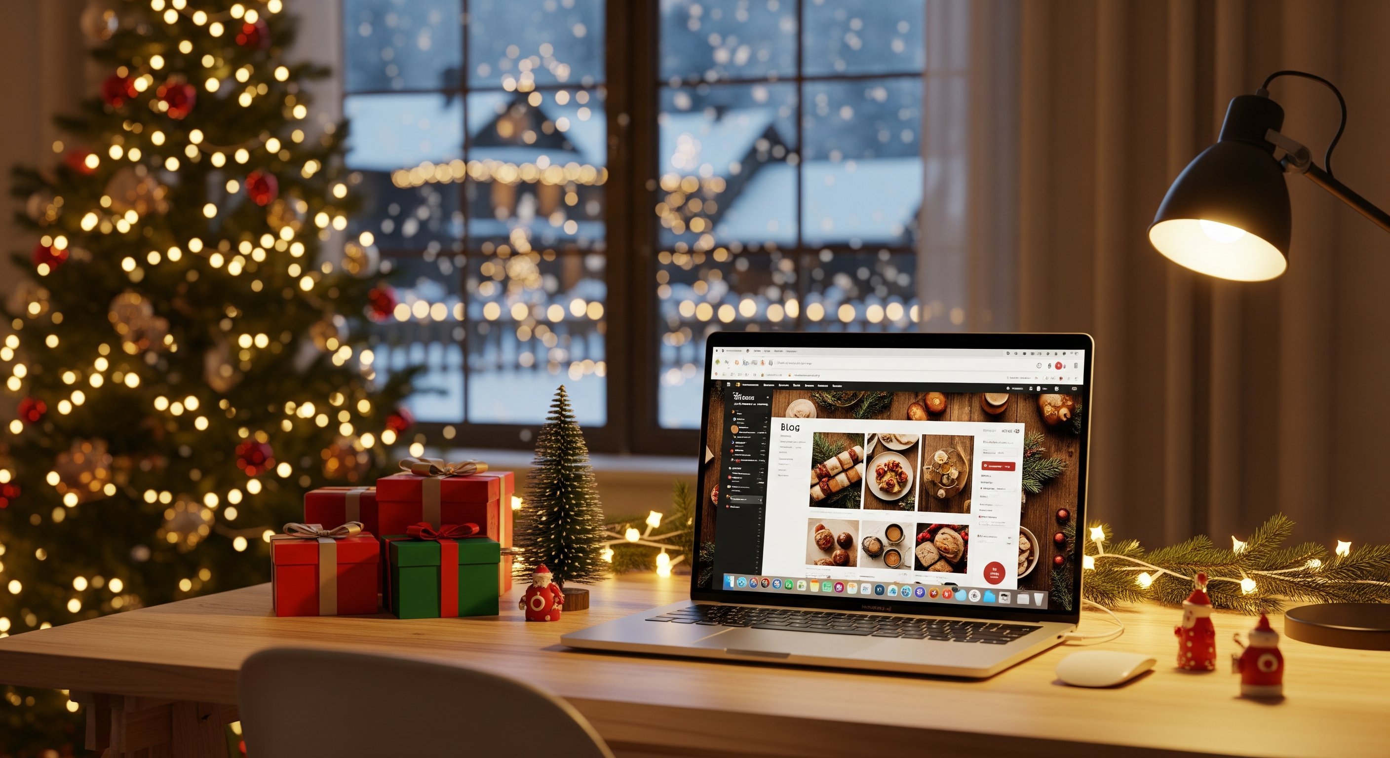 Trang trí website Giáng Sinh đẹp lung linh và ấm áp